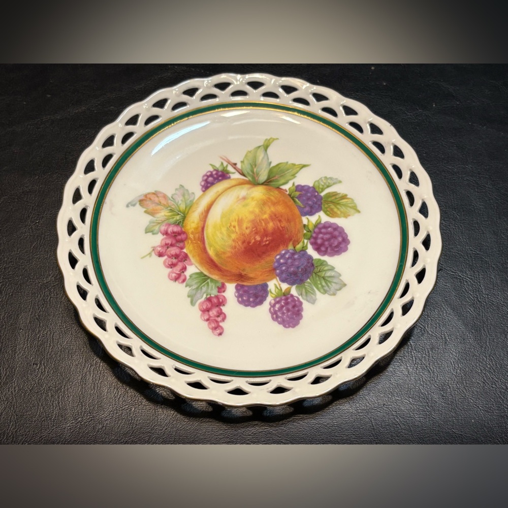 Vintage Winterling Marktleuthen Bavaria Decorative Plate Fruit - Bavaria Germany